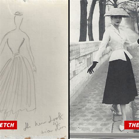 christian dior sketches for sale|Christian Dior 1947 fashion style.